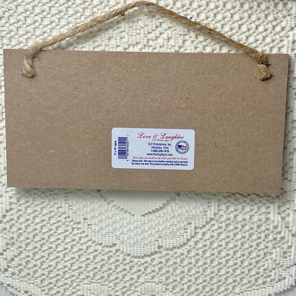 Love & Laughter Wooden Sign - Picture 2 of 3